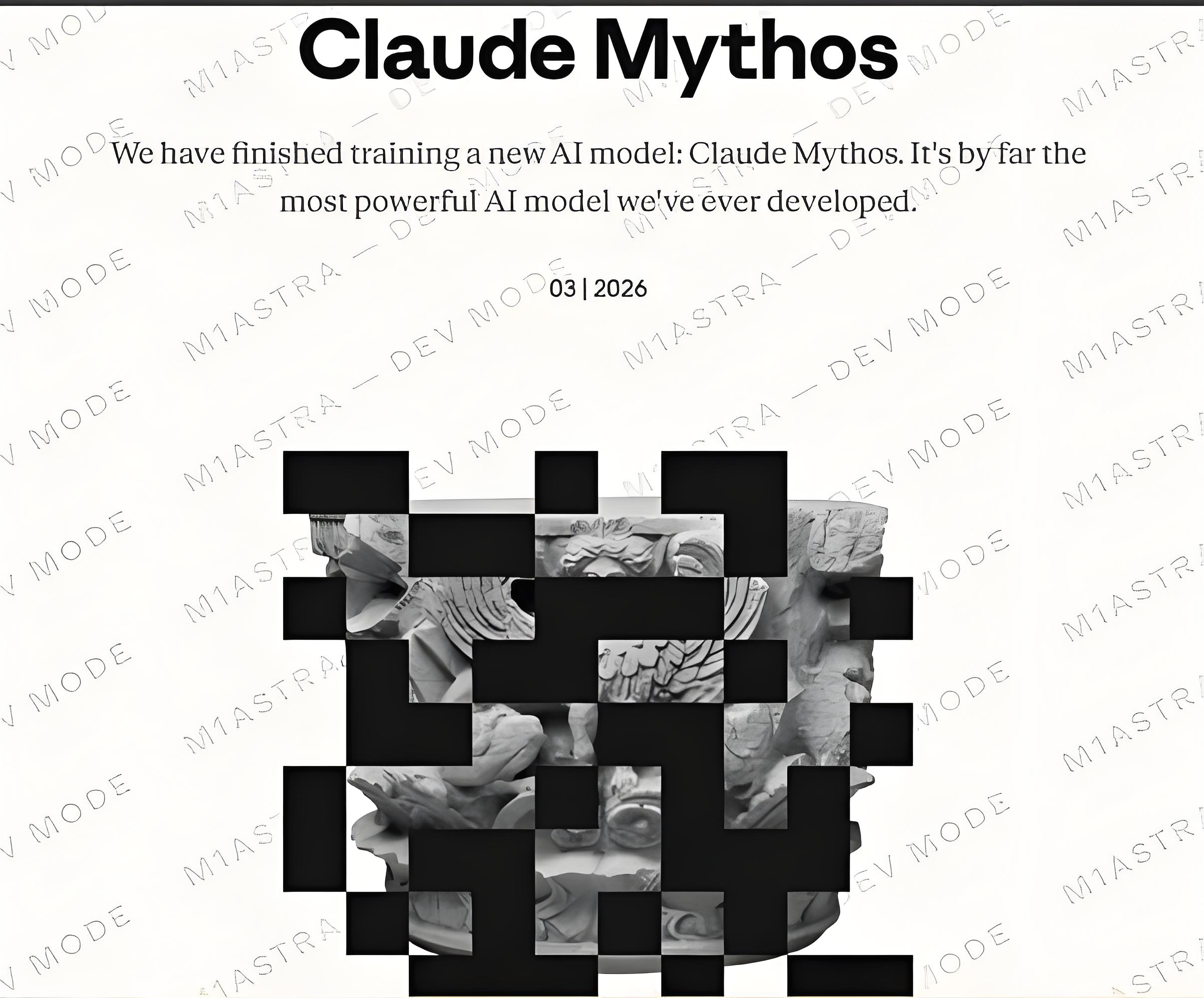 【全球AI前沿】Anthropic最强模型Claude Mythos意外曝光，主打安全与复杂推理